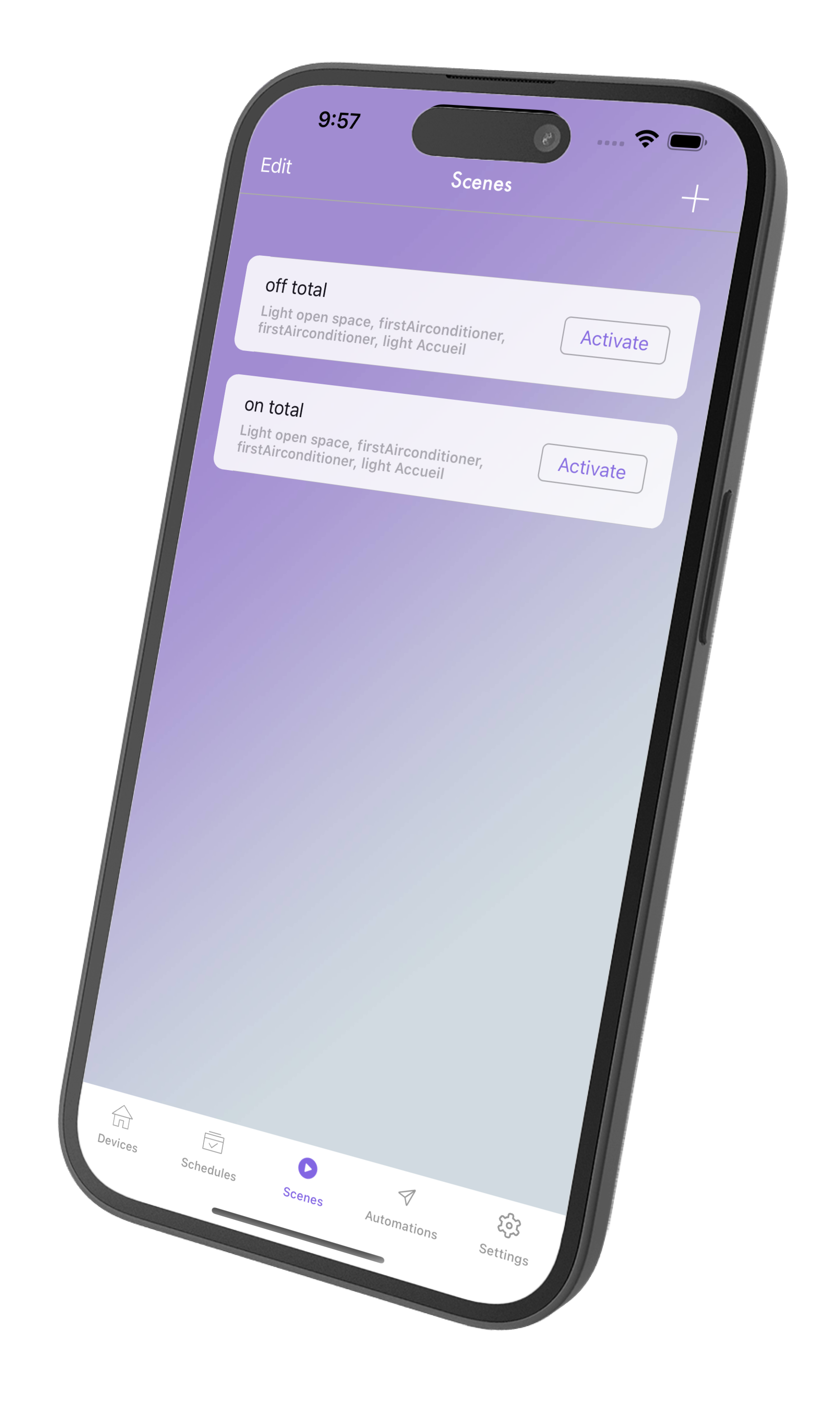 Miral App Scenes Screen